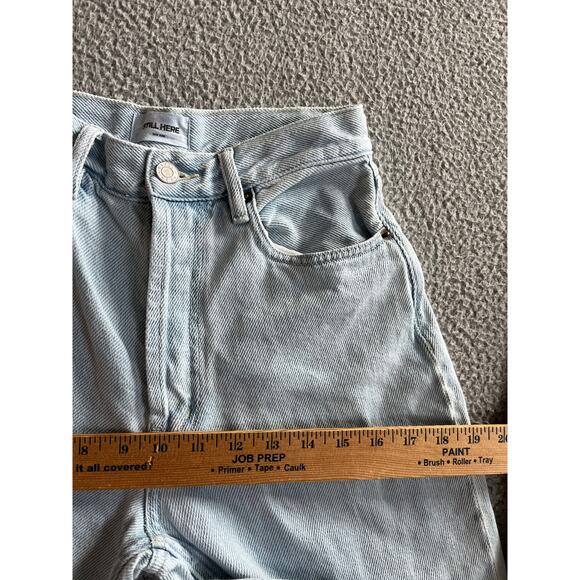 Still Here Jeans XXS 00 Baggy Wide Leg High Waist Button Light Retro Grunge 24 - Picture 9 of 14